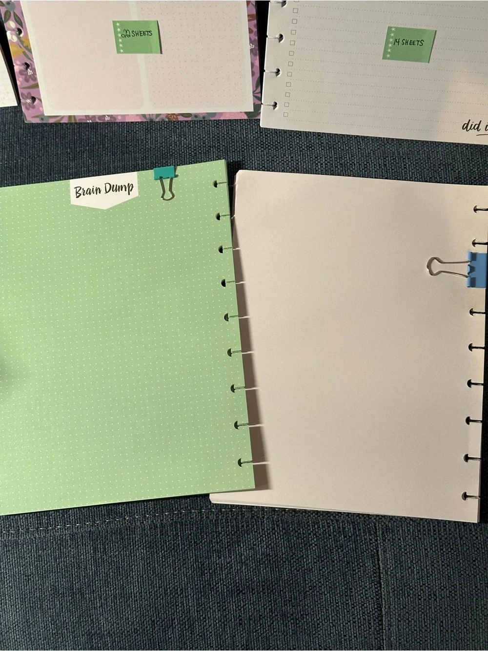 Happy Planner Classic Filler Paper Bundle 125 sheets